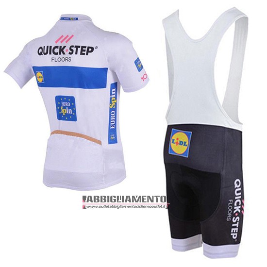 Abbigliamento Quick Step Floors 2018 Manica Corta e Pantaloncino Con Bretelle Bianco - Clicca l'immagine per chiudere